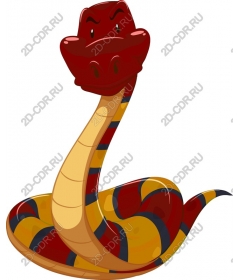  Bright cartoon snake