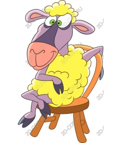 Whimsical character-sheep