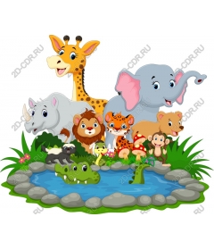  Charming pond animals