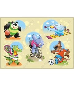  Collection Of Sporty Animal Friends