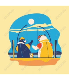  Cute fishing bear