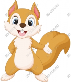  Adorable cartoon squirrel