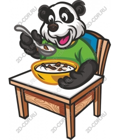  Panda enjoying Breakfast