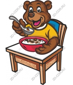 Fun Breakfast bear