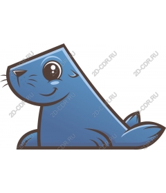  Charming blue seal