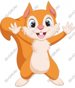  Adorable cartoon squirrel