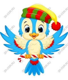  Festive Blue Bird
