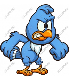  Fierce Blue Bird Animated