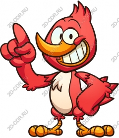 Cheerful Red Bird