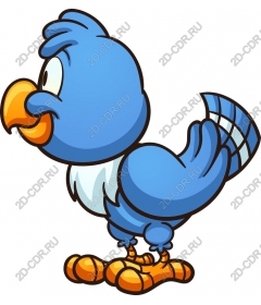  Cartoon Blue Bird