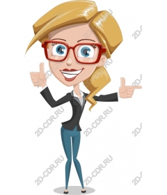 Cheerful business woman