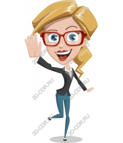 Cheerful business woman
