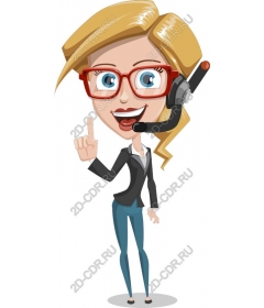 Professional female customer service
