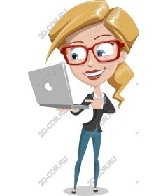 Cheerful business woman
