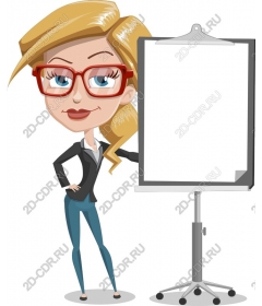 Presentation business lady