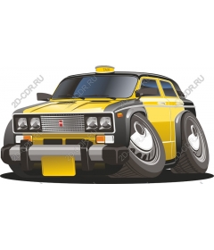  Bright yellow taxi