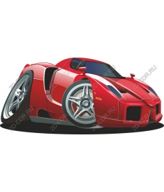  Динамичный красный спортивный автомобиль