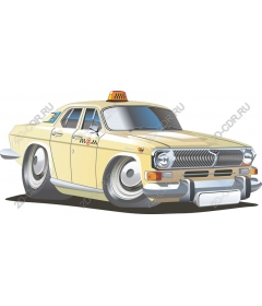  Винтажное желтое такси