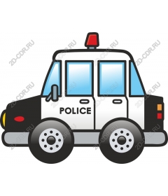  Cartoon police car