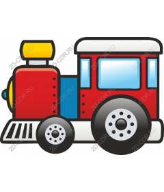  Classic Red Train Clipart