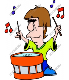  Happy drummer