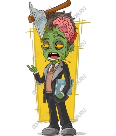 Whimsical zombie character