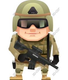  Cartoon soldier