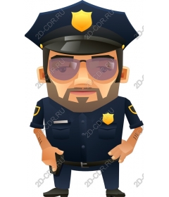  Self-confident policeman