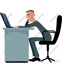 Thoughtful professional at work