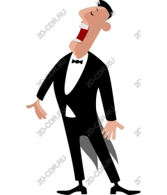  Elegant man in tuxedo