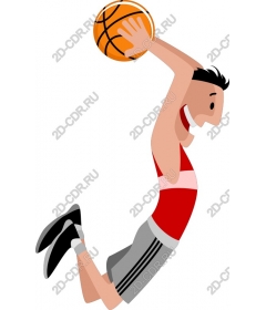 Basketball slam dunk