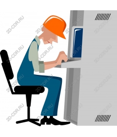  A diligent worker at work