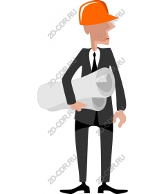  A professional Builder with drawings