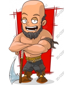  Cartoon warrior