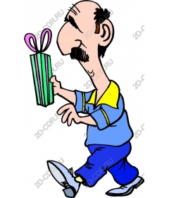 Funny bearer of gifts
