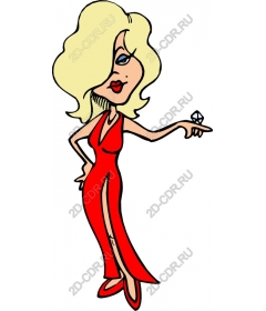 Glamorous red dress