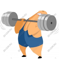  Weightlifting of man