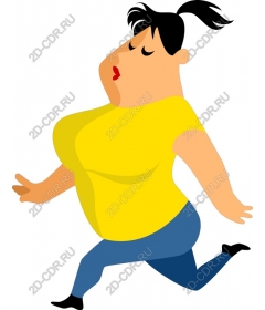  Energetic woman running