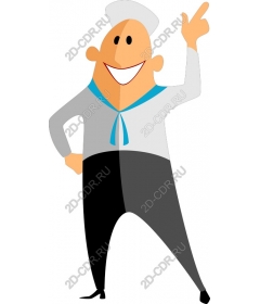 Funny Sailor Character