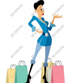  Elegant lady shopping