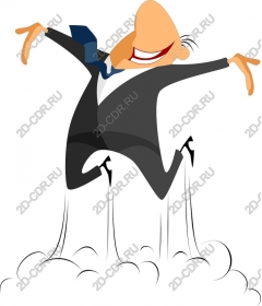 Dynamic businessman