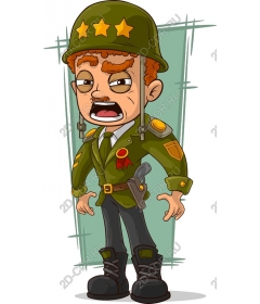 Персонаж мультфильма «Солдат»