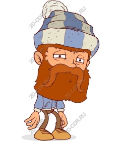  Fancy bearded man in cap