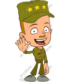 Funny military cartoon