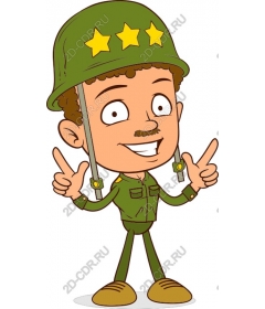  Cute cartoon soldier