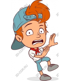  A scared little boy
