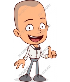  Happy cartoon character
