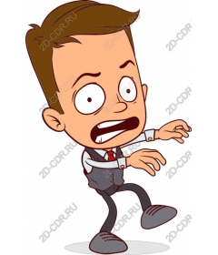  Surprised cartoon character