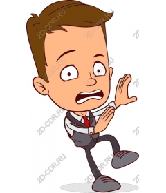 Stunned businessman