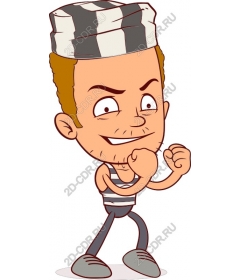  Cartoon prisoner
